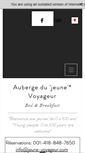 Mobile Screenshot of jeune-voyageur.com